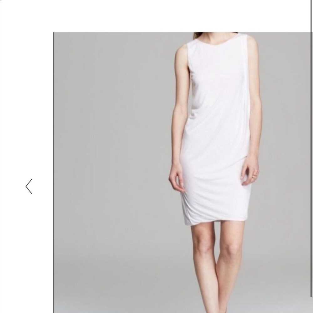 VINCE WOMENS SLEEVELESS DRAPED WHITE DRESS WHITE​​​​​‎